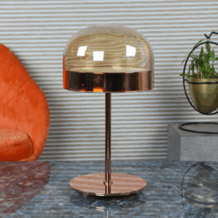 Brilliance - Glass & Copper Finish Table Lamp