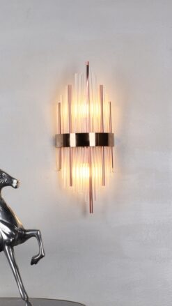 Crescent - Metal/Glass Wall Lamp