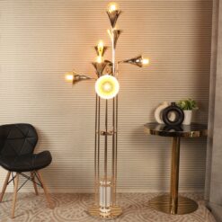 Finesse Floor Lamp - Glass and Metal