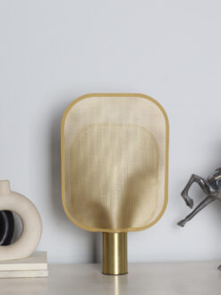 Solstice - Fiber Mesh & Metal Table Lamp