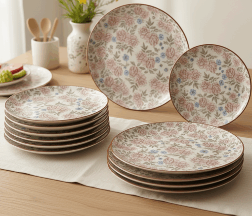 Vintage Blush Dinnerware (40 Pieces) - Image 2