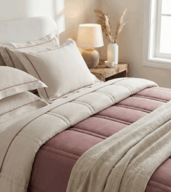 Parallel Push Bedding Set (Bedsheet, Pillow Covers & a Comforter)