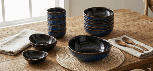 Galaxy Blue Dinnerware (33 Pieces) - Image 3